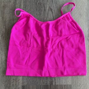 Wild Fable Pink Ribbed Crop Top